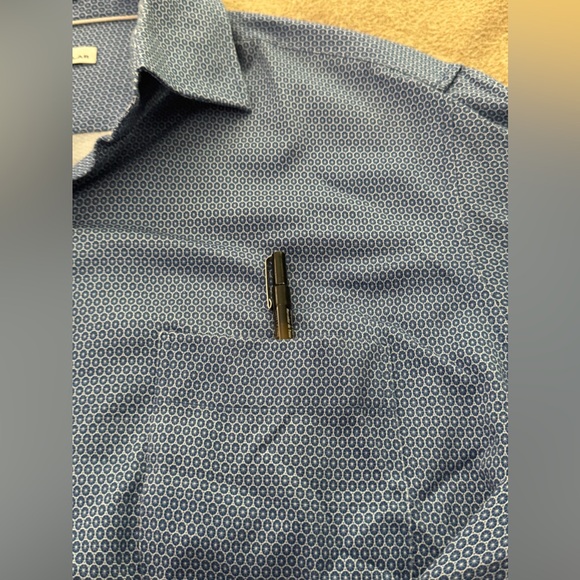 PETER MILLAR CROWN COTTON SPORT BUTTON DOWN BLUE MENS SHIRT SIZE XL - Picture 3 of 8